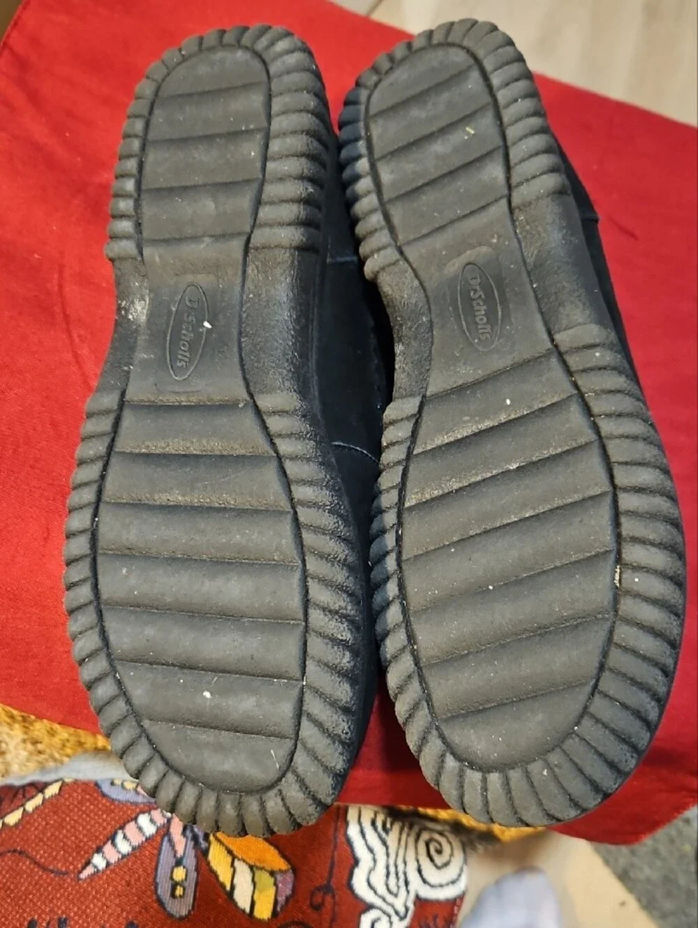 Dr. Scholl's Black Suede Slip-On Comfort Loafers